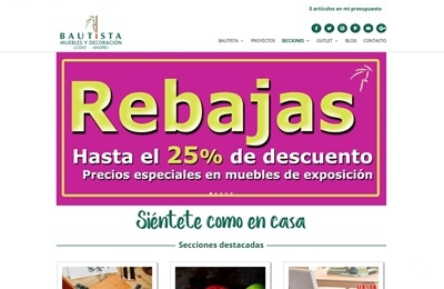 Web de Bautista desarrollada por Pymergy